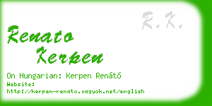 renato kerpen business card